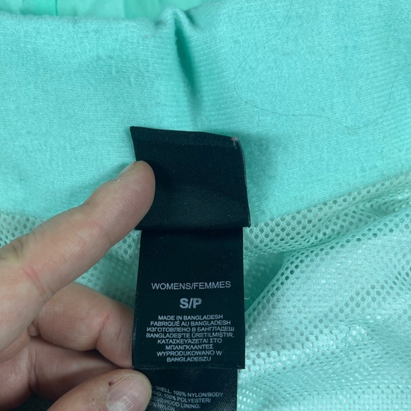 The North Face Jacket Womens Small HyVent Windbreaker Rain Hooded Nylon Teal - Picture 8 of 16